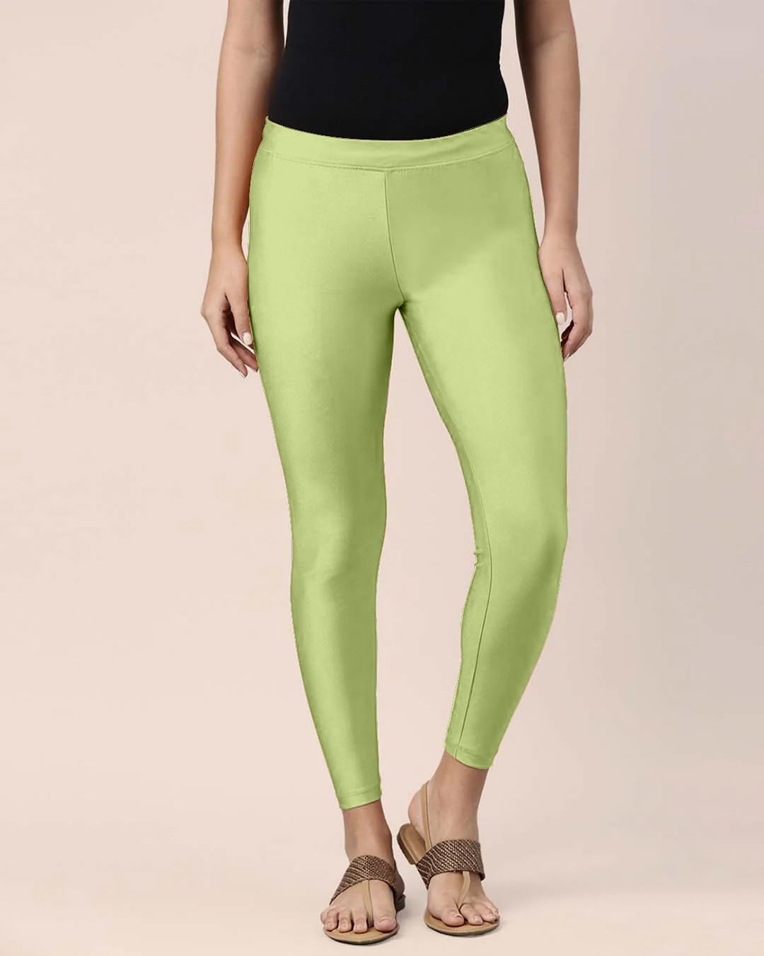Mehrang Women's Slim-Fit Ankle-Length Shimmer Leggings - Image 13