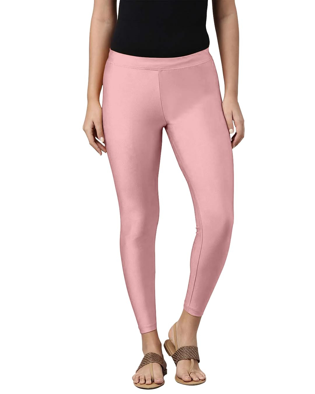 Mehrang Women's Slim-Fit Ankle-Length Shimmer Leggings - Image 15