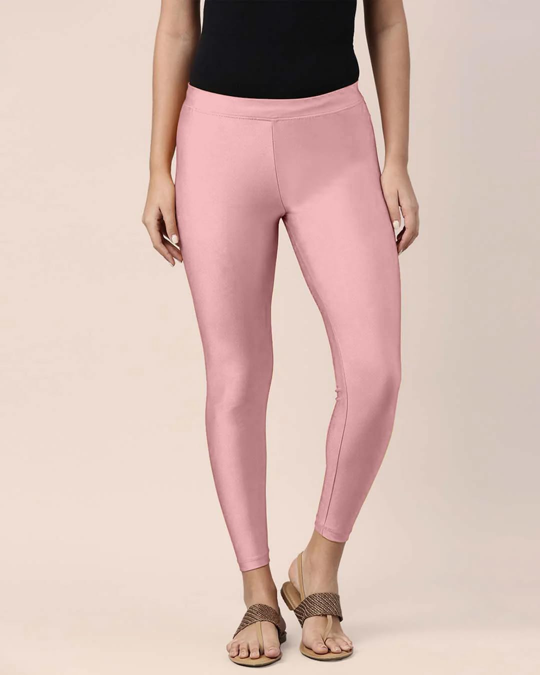 Mehrang Women's Slim-Fit Ankle-Length Shimmer Leggings - Image 20