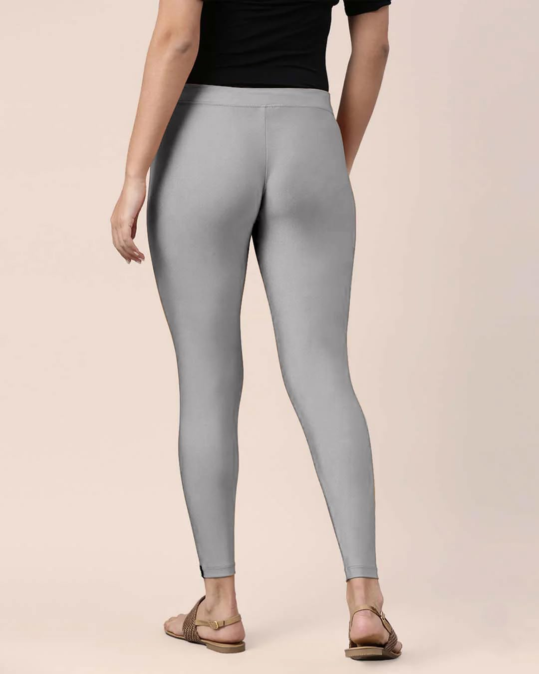 Mehrang Women's Slim-Fit Ankle-Length Shimmer Leggings - Image 37
