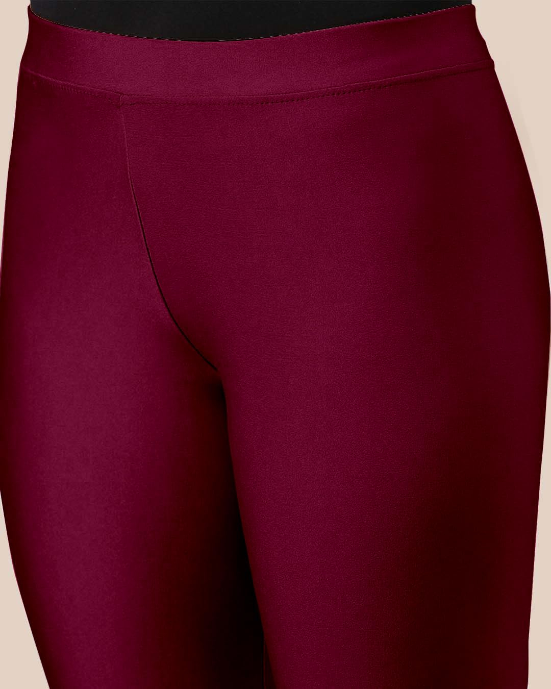 Mehrang Women's Slim-Fit Ankle-Length Shimmer Leggings - Image 129