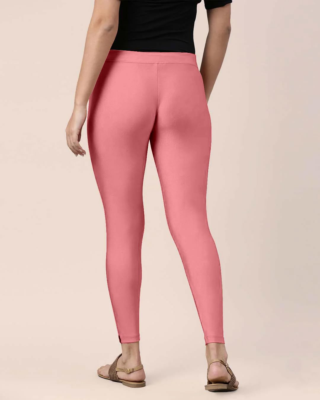 Mehrang Women's Slim-Fit Ankle-Length Shimmer Leggings - Image 219