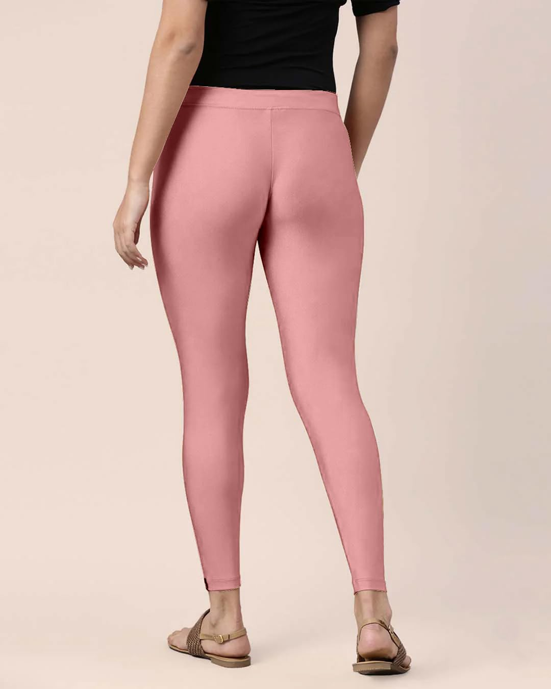 Mehrang Women's Slim-Fit Ankle-Length Shimmer Leggings - Image 254