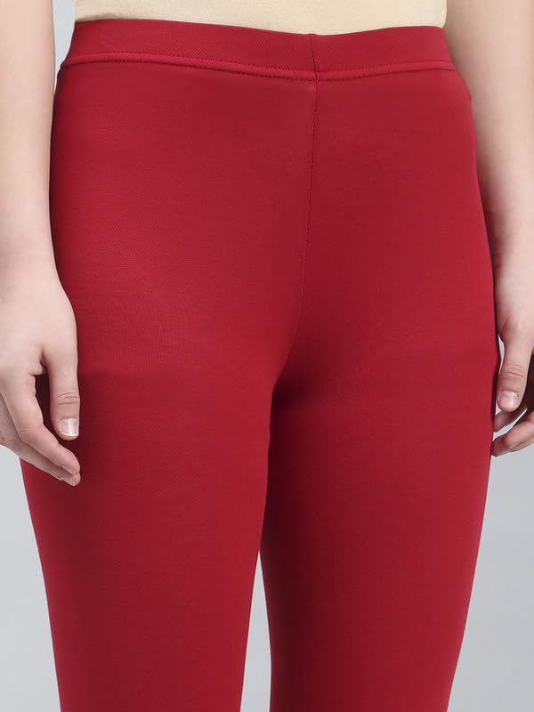 GO COLORS Women's Mid-Rise Cropped Cotton Leggings - Image 12