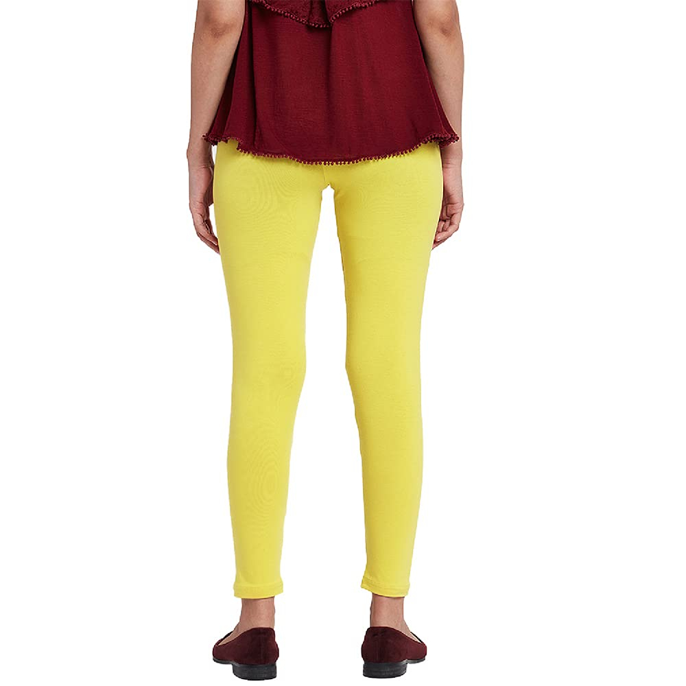 GO COLORS Women's Mid-Rise Cropped Cotton Leggings - Image 16