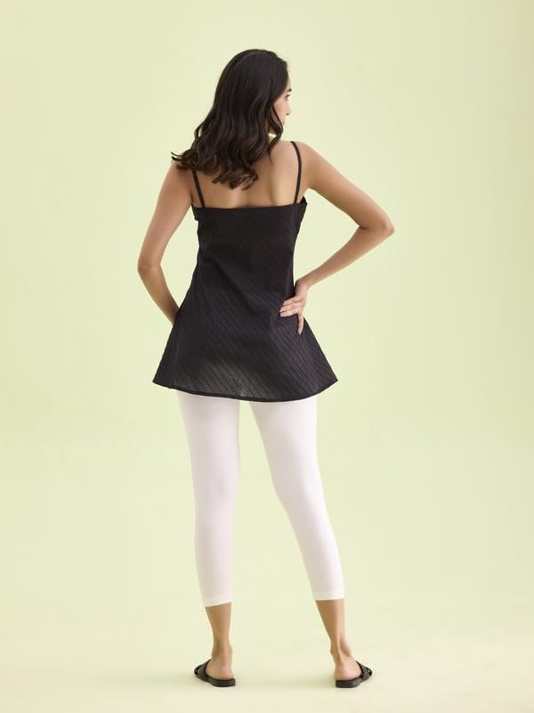 GO COLORS Women's Mid-Rise Cropped Cotton Leggings - Image 21