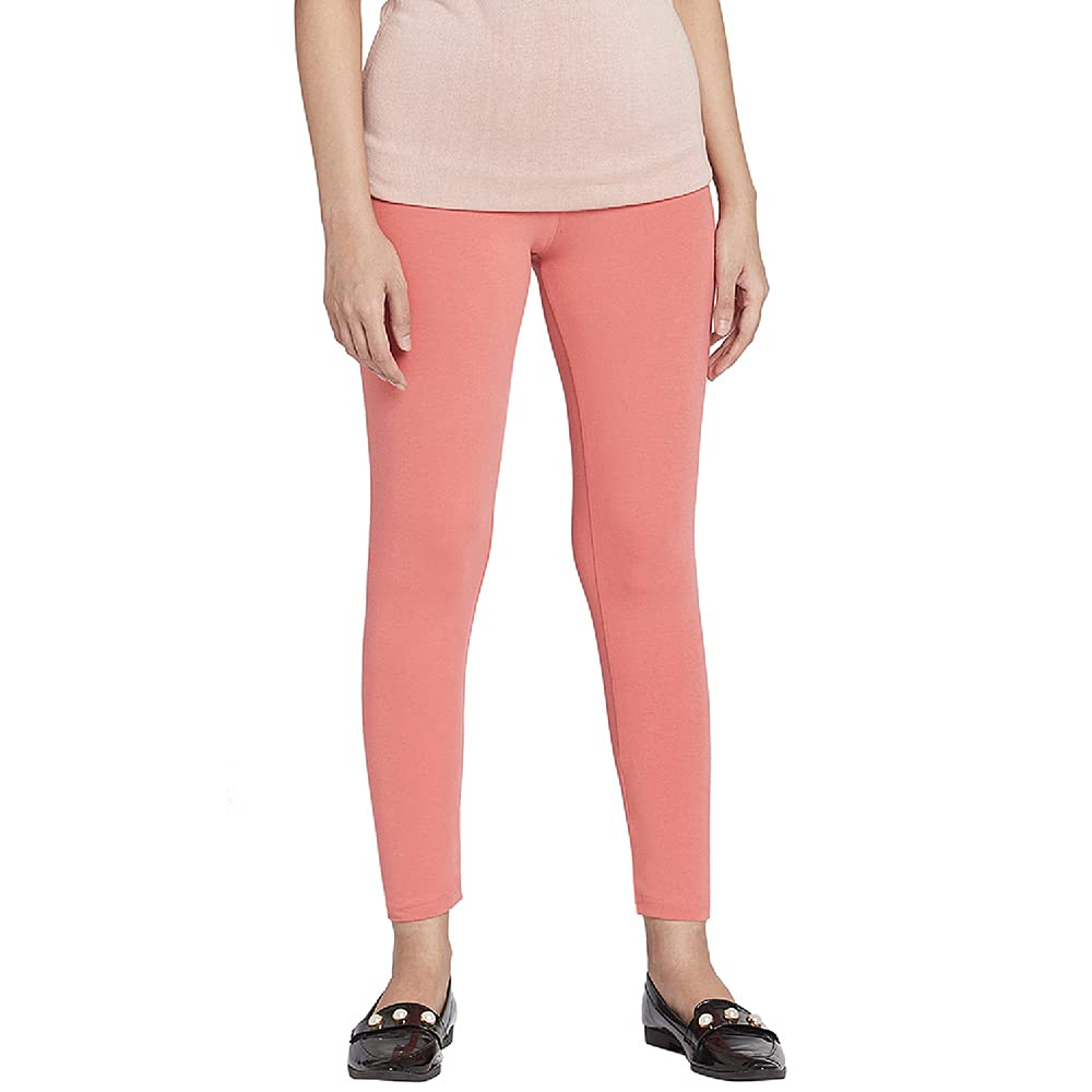 GO COLORS Women's Mid-Rise Cropped Cotton Leggings - Image 23
