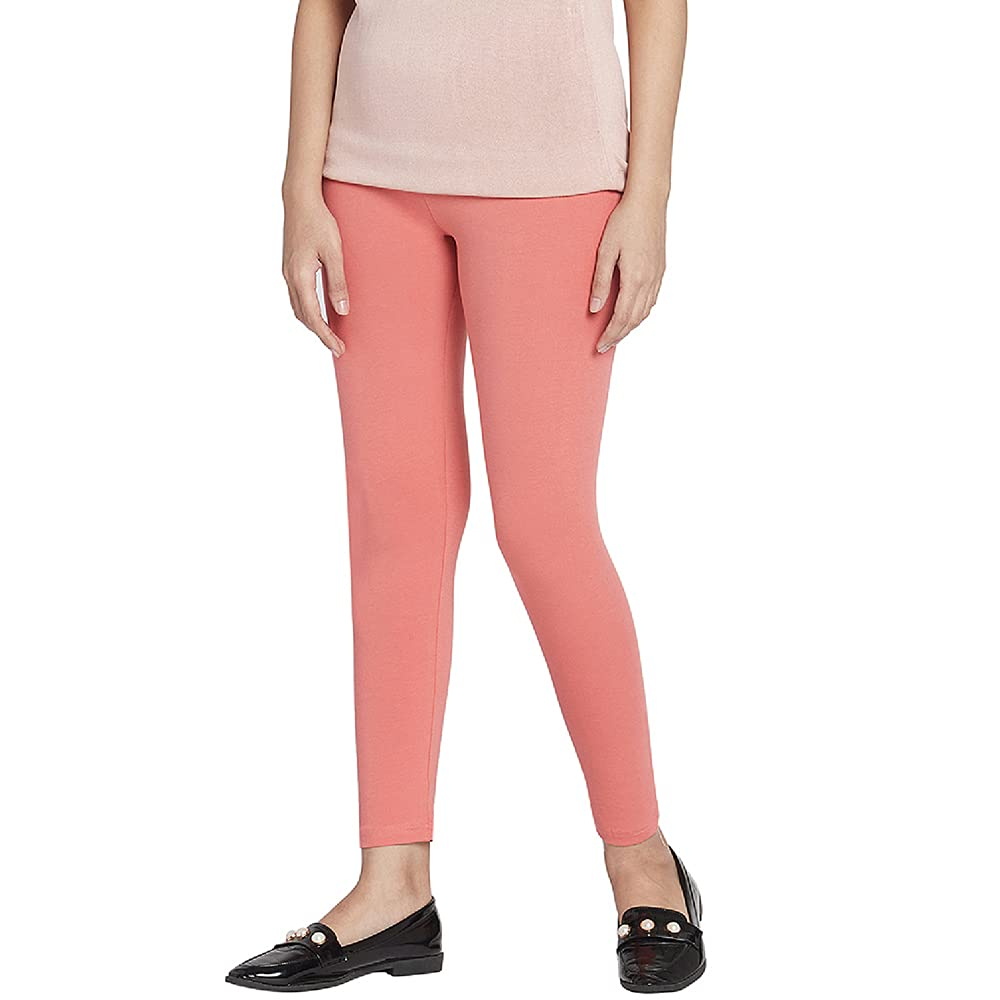 GO COLORS Women's Mid-Rise Cropped Cotton Leggings - Image 24