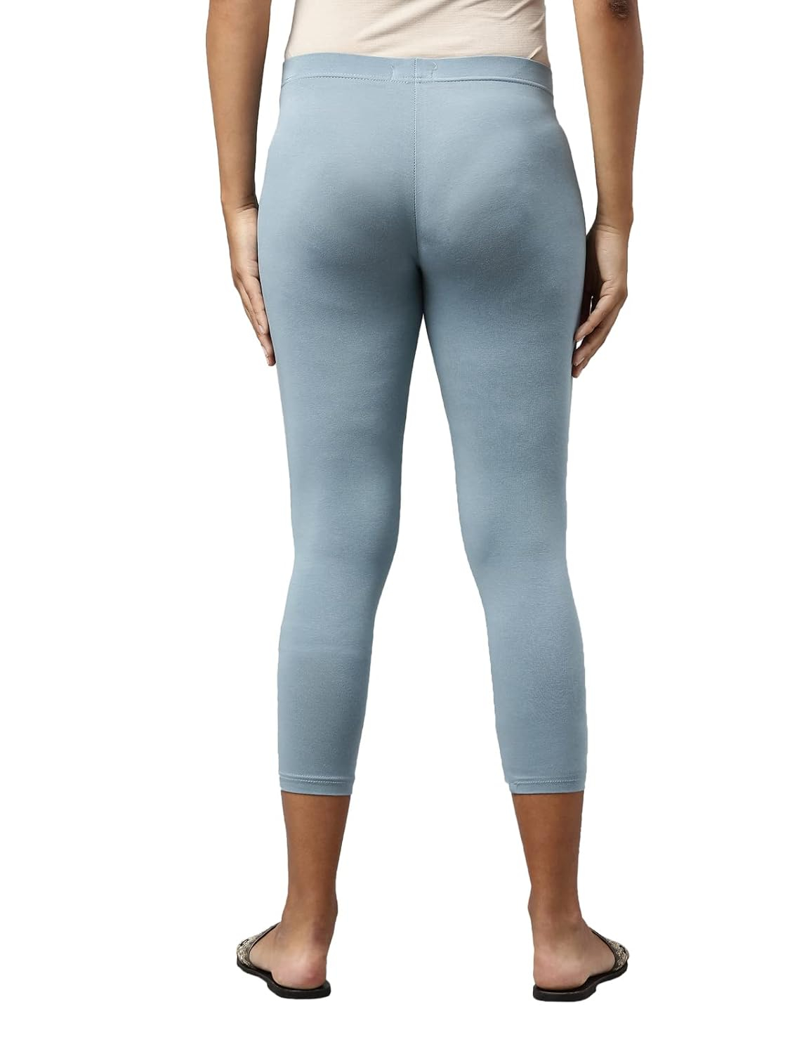 GO COLORS Women's Mid-Rise Cropped Cotton Leggings - Image 30