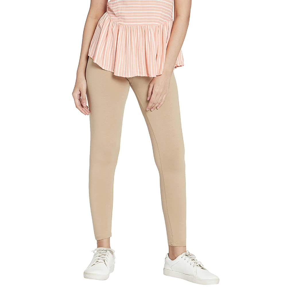 GO COLORS Women's Mid-Rise Cropped Cotton Leggings - Image 52