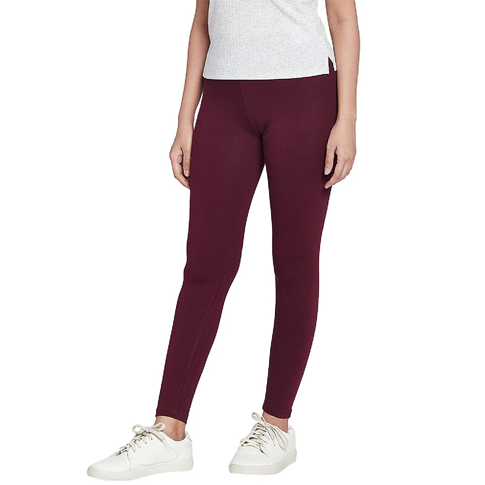 GO COLORS Women's Mid-Rise Cropped Cotton Leggings - Image 61