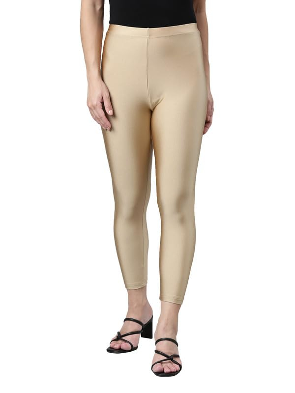 GO COLORS Women's Mid-Rise Cropped Cotton Leggings - Image 81