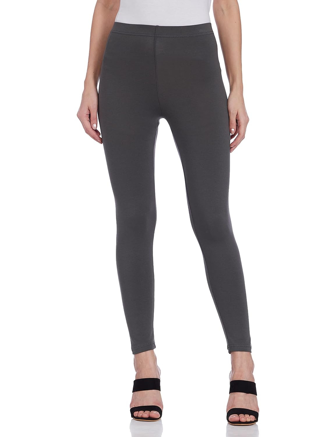 GO COLORS Women's Mid-Rise Cropped Cotton Leggings - Image 93