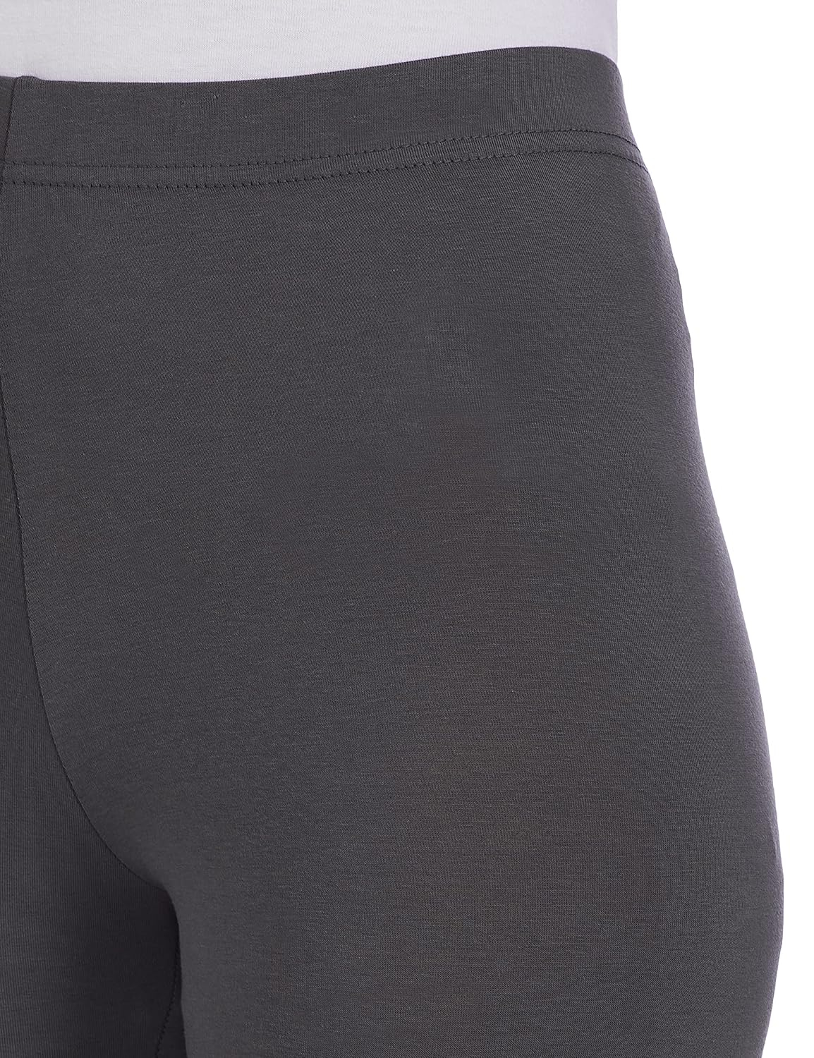 GO COLORS Women's Mid-Rise Cropped Cotton Leggings - Image 97