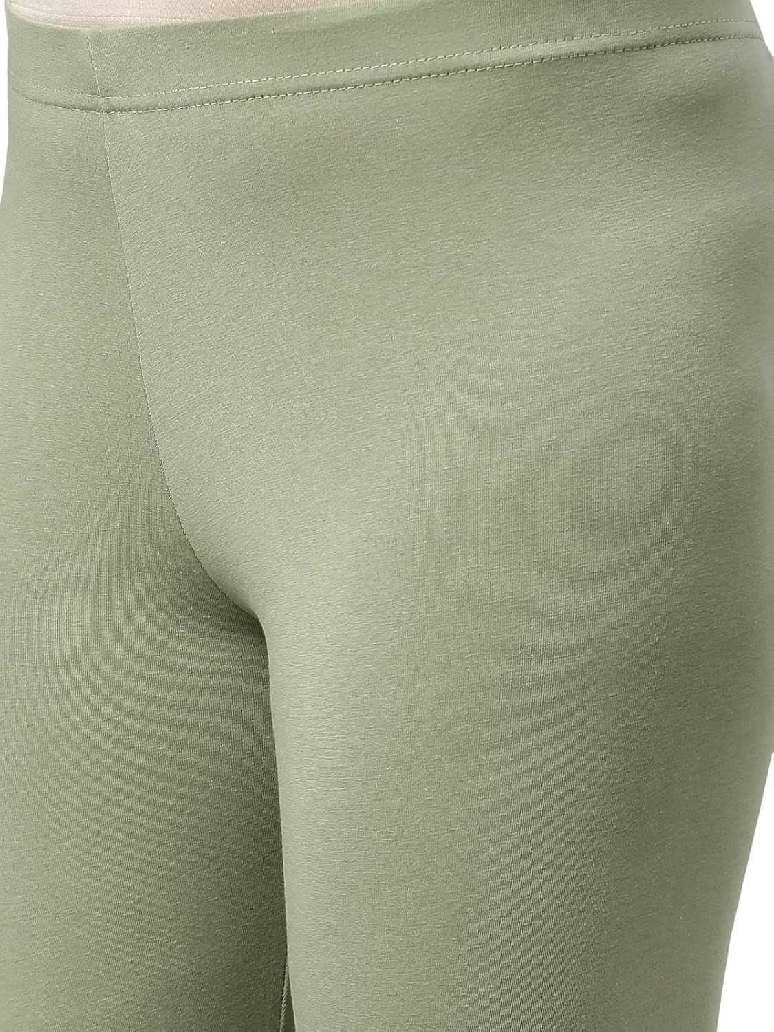 GO COLORS Women's Mid-Rise Cropped Cotton Leggings - Image 112