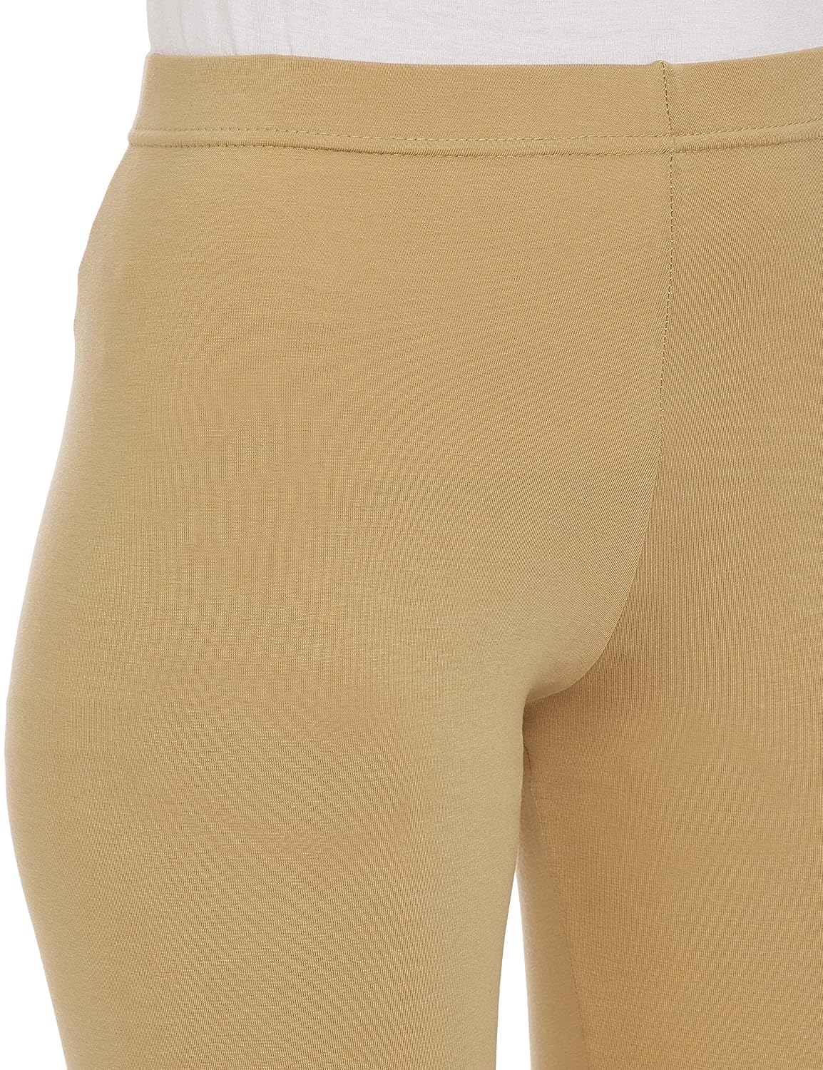 GO COLORS Women's Mid-Rise Cropped Cotton Leggings - Image 148