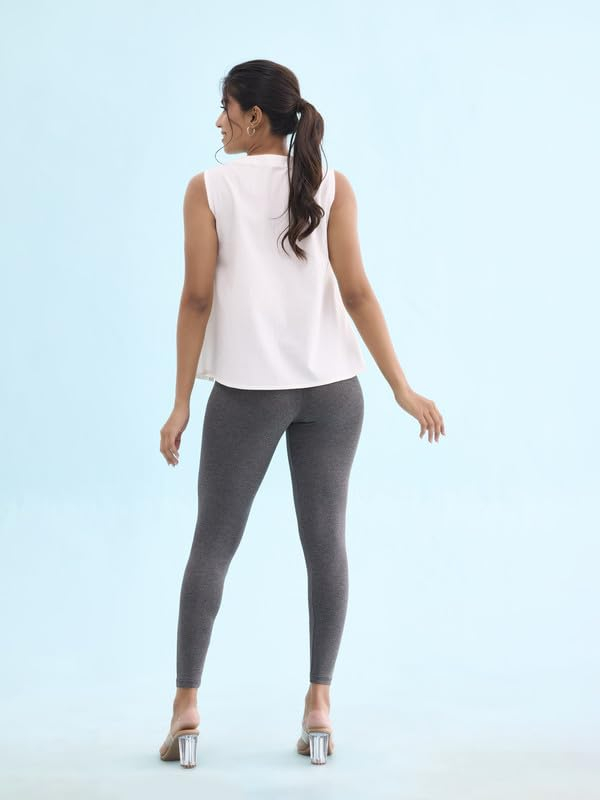 GO COLORS Women's Mid-Rise Cropped Cotton Leggings - Image 162