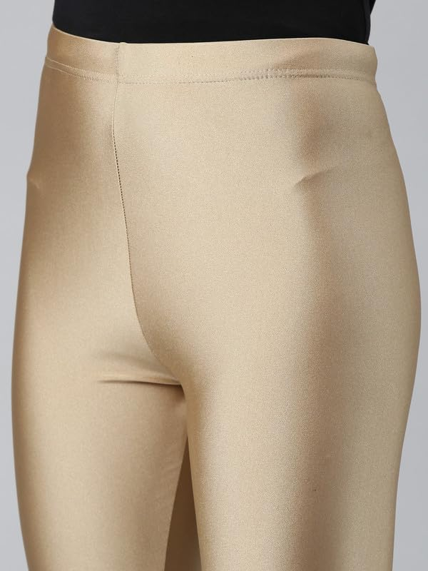 GO COLORS Women's Mid-Rise Cropped Cotton Leggings - Image 174
