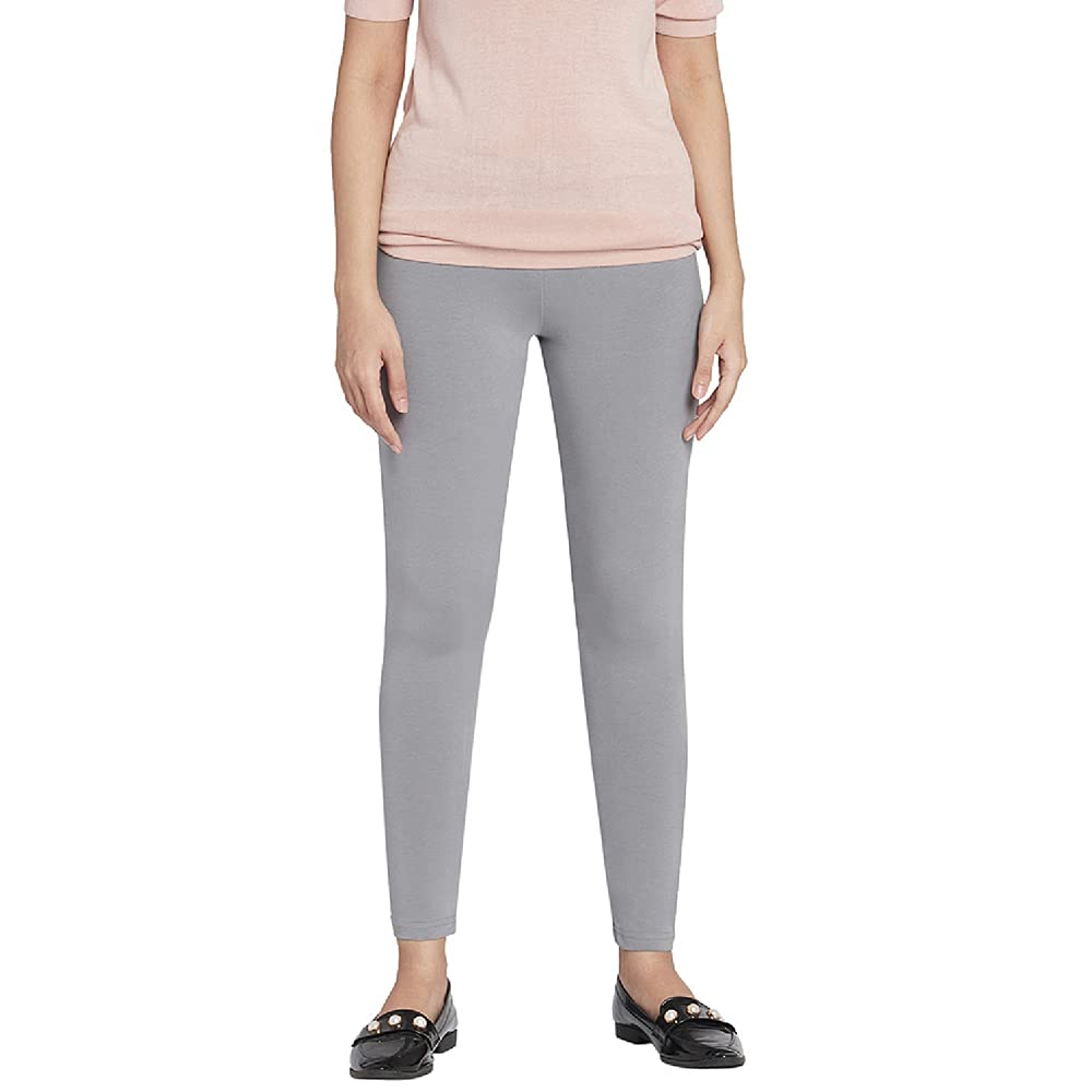 GO COLORS Women's Mid-Rise Cropped Cotton Leggings - Image 186