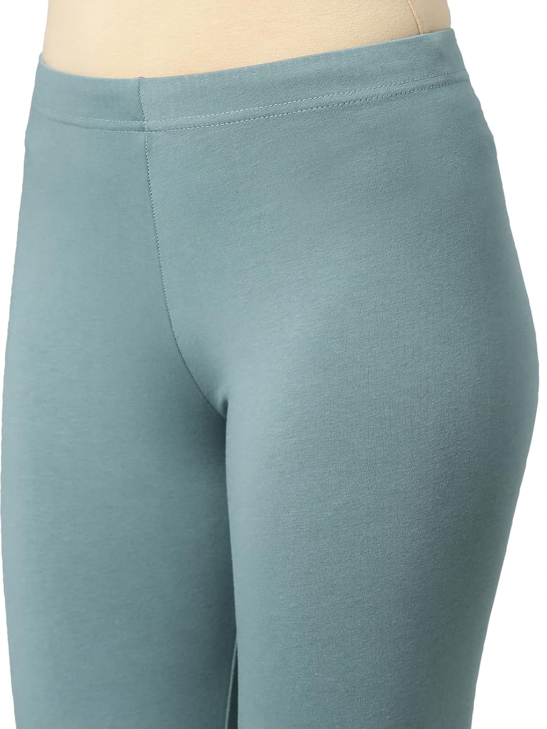 GO COLORS Women's Mid-Rise Cropped Cotton Leggings - Image 213