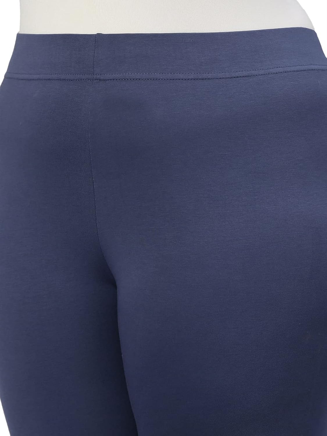 GO COLORS Women's Mid-Rise Cropped Cotton Leggings - Image 219