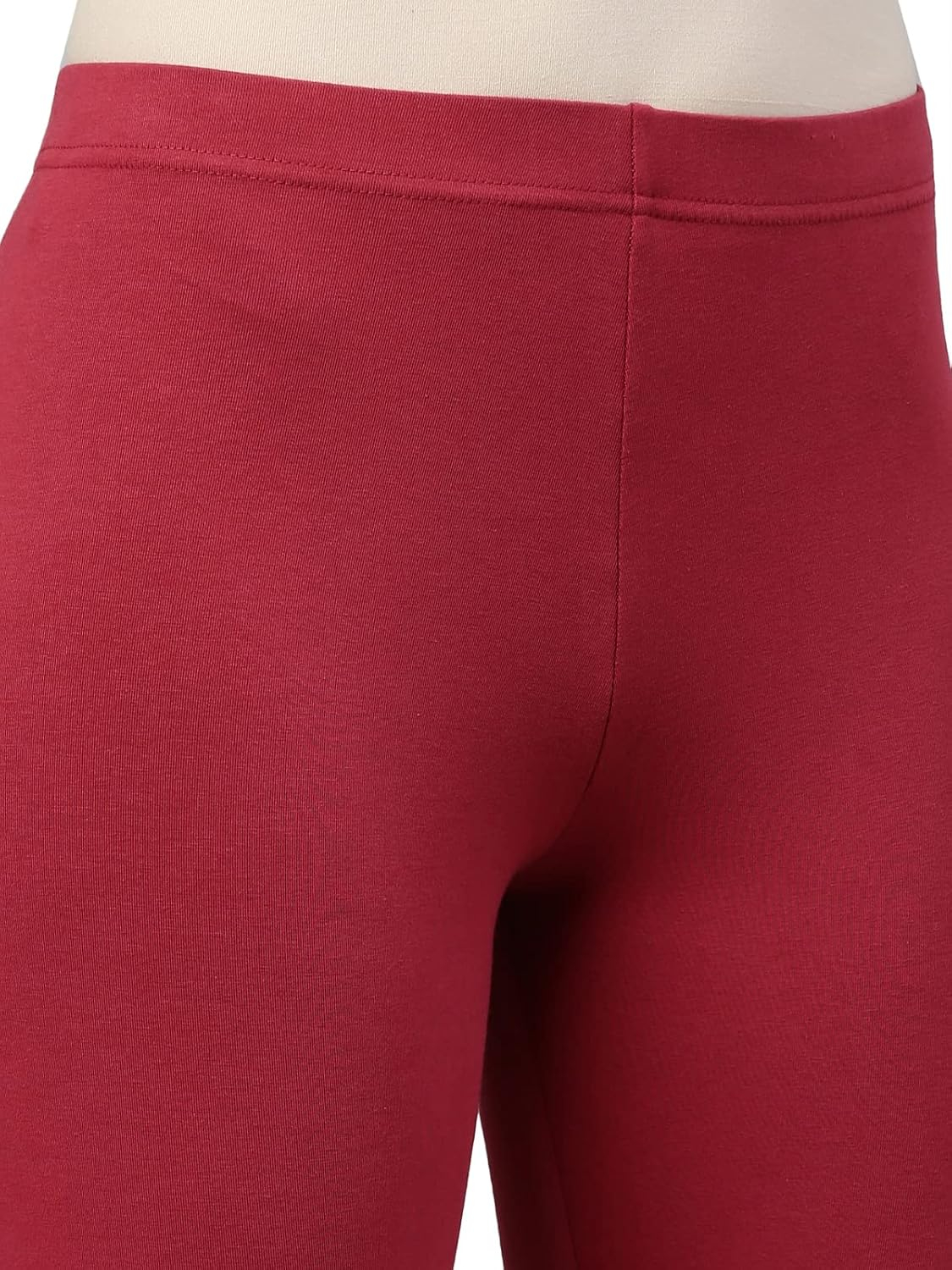 GO COLORS Women's Mid-Rise Cropped Cotton Leggings - Image 231