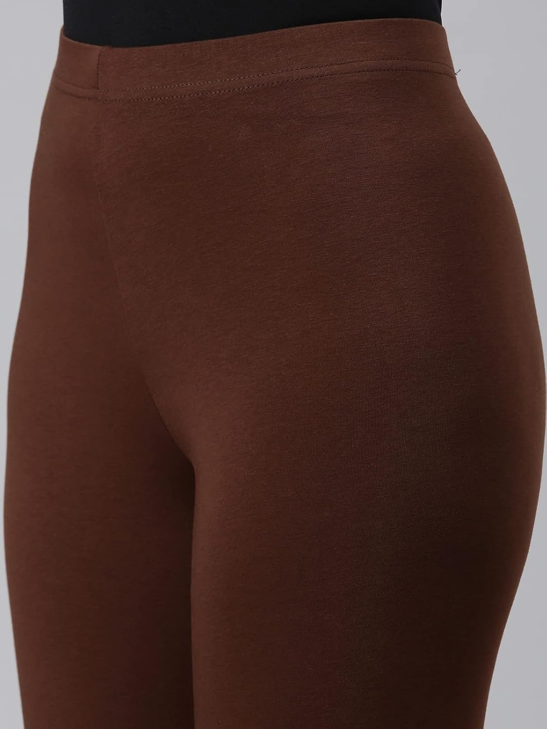 GO COLORS Women's Mid-Rise Cropped Cotton Leggings - Image 248
