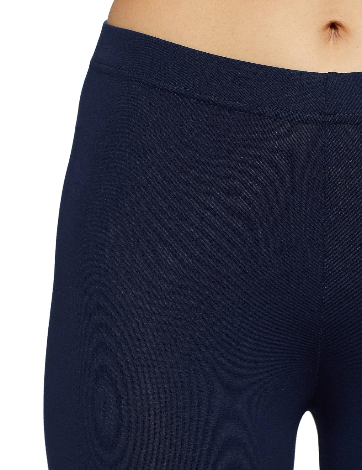 GO COLORS Women's Mid-Rise Cropped Cotton Leggings - Image 260