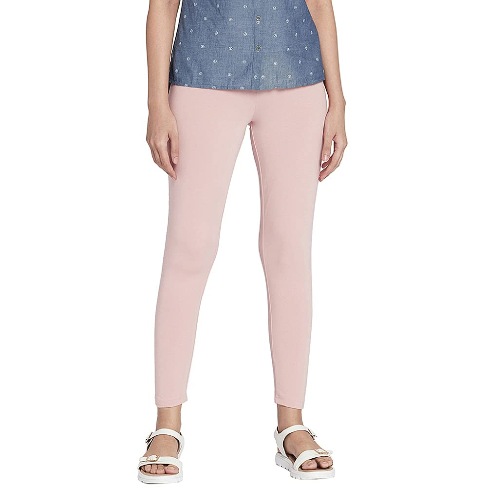 GO COLORS Women's Mid-Rise Cropped Cotton Leggings - Image 276