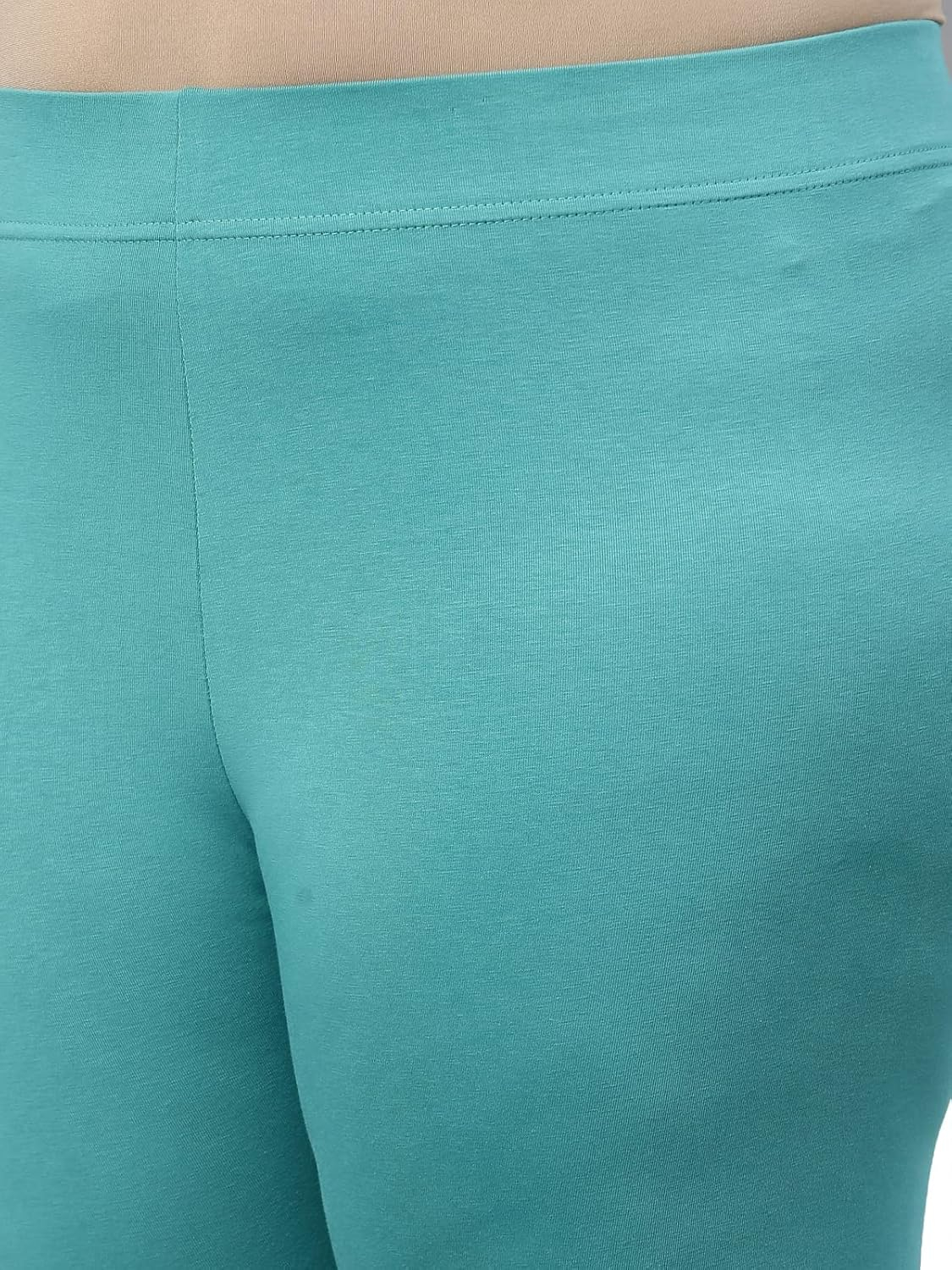 GO COLORS Women's Mid-Rise Cropped Cotton Leggings - Image 286