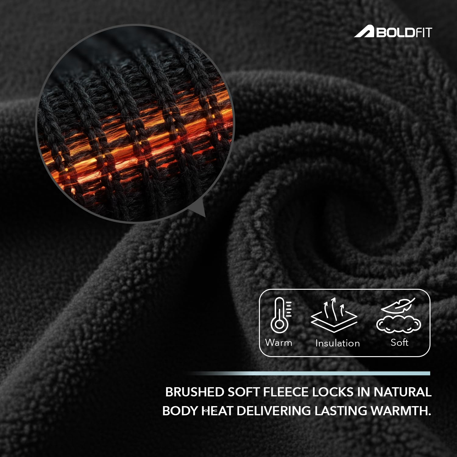 Boldfit Women's Fleece Thermal Leggings - Image 2
