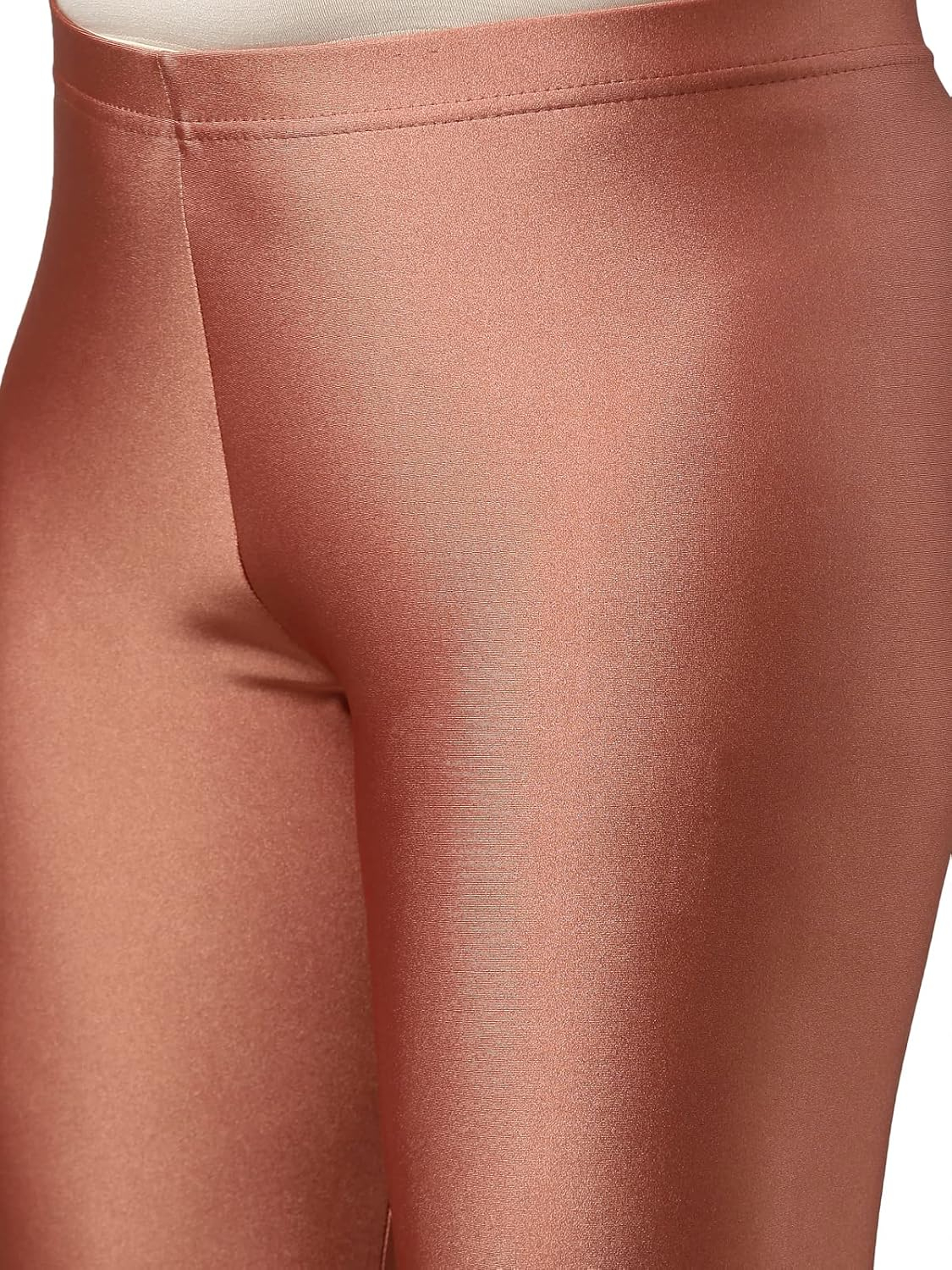 GO COLORS Women's Mid-Rise Skinny Shimmer Leggings - Image 25