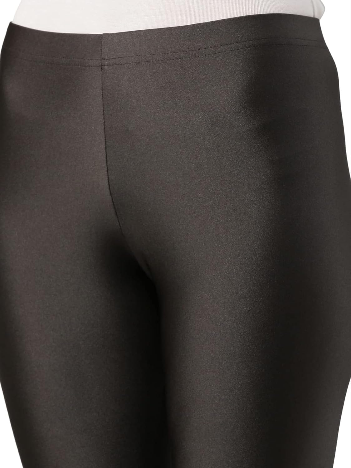 GO COLORS Women's Mid-Rise Skinny Shimmer Leggings - Image 31