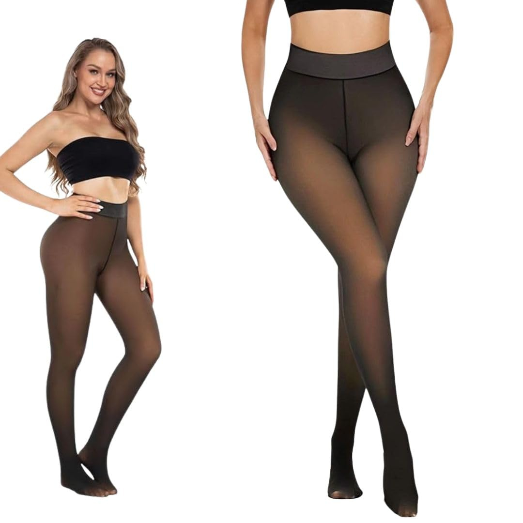 Kaththai Women's High-Rise Fleece Thermal Leggings