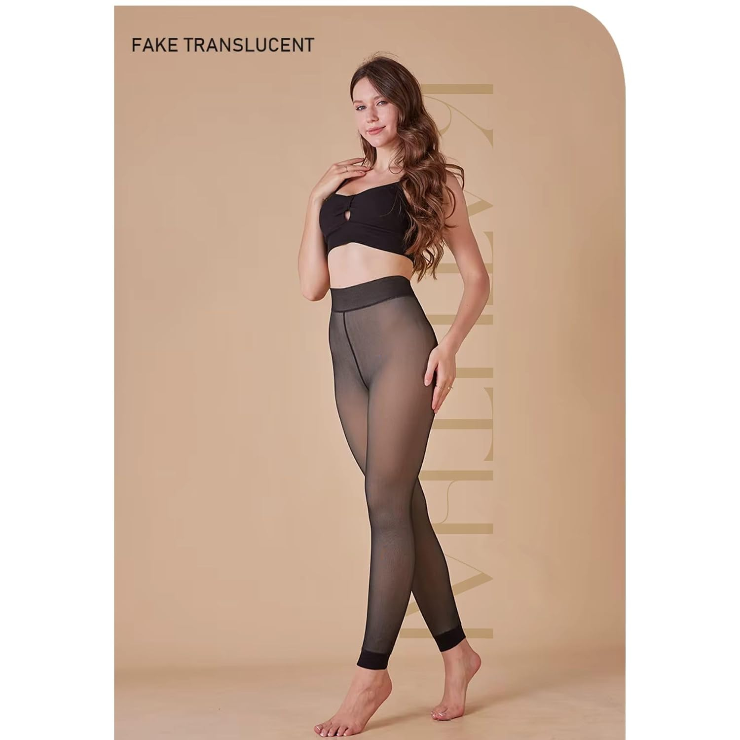 Kaththai Women's High-Rise Fleece Thermal Leggings - Image 17