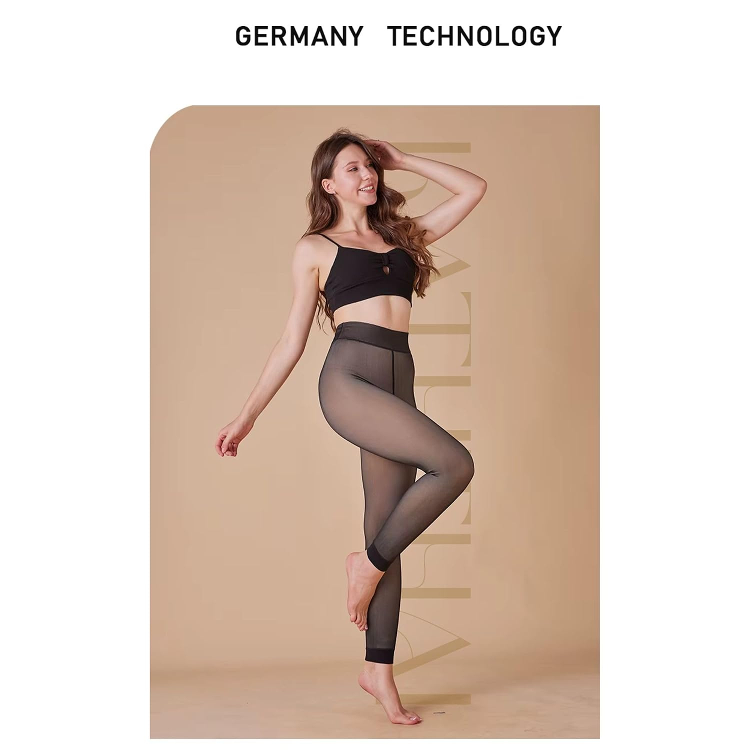 Kaththai Women's High-Rise Fleece Thermal Leggings - Image 22