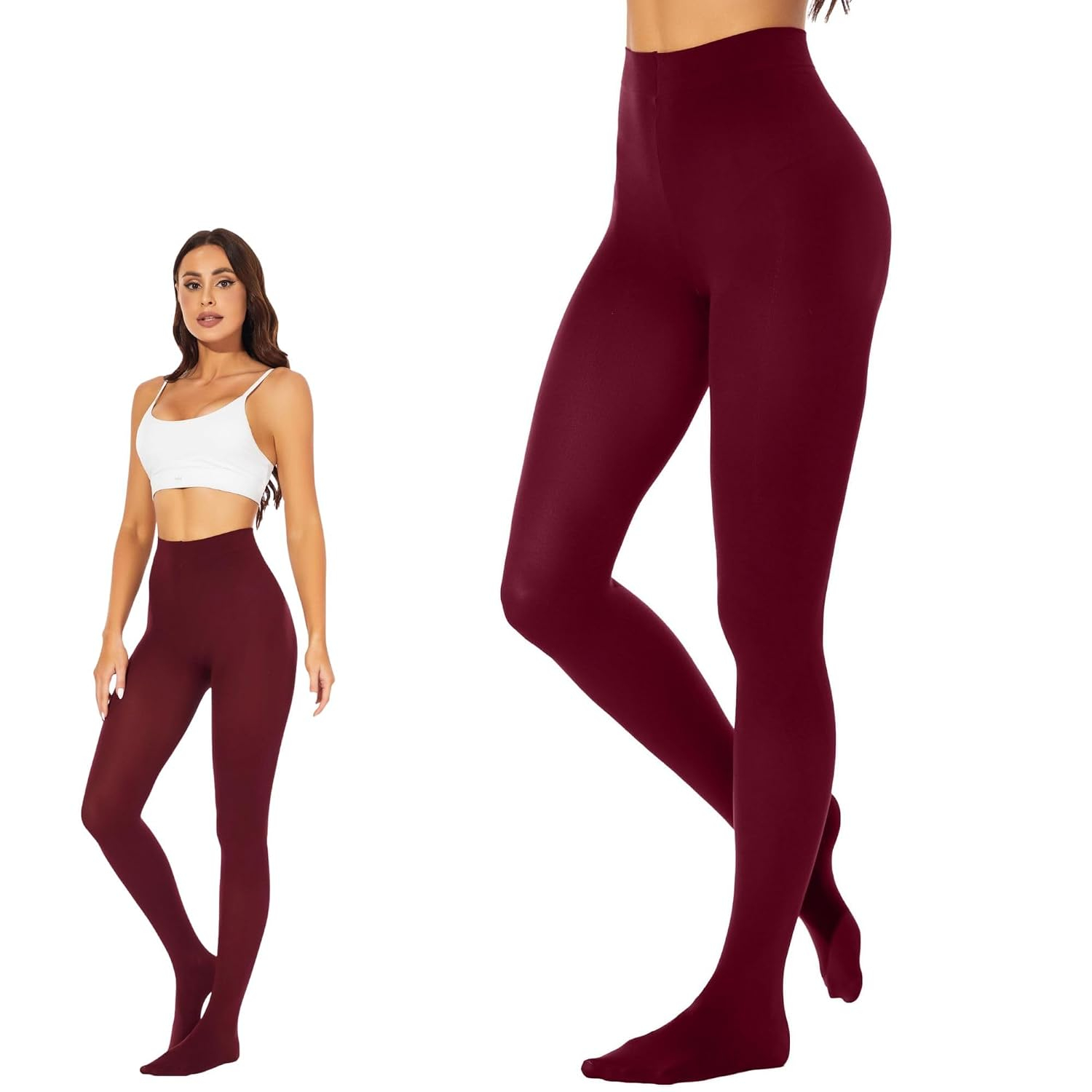 Kaththai Women's High-Rise Fleece Thermal Leggings - Image 23