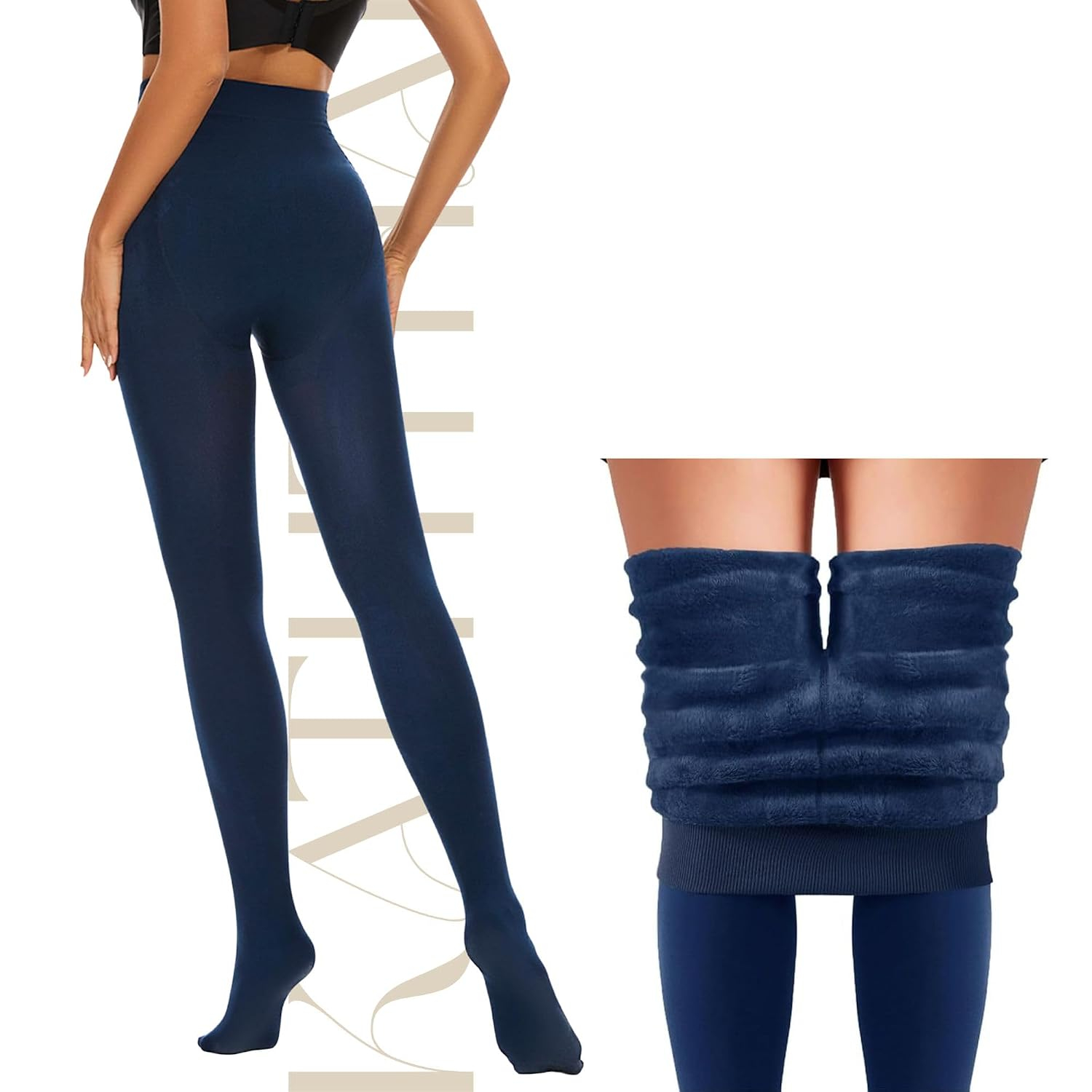 Kaththai Women's High-Rise Fleece Thermal Leggings - Image 30