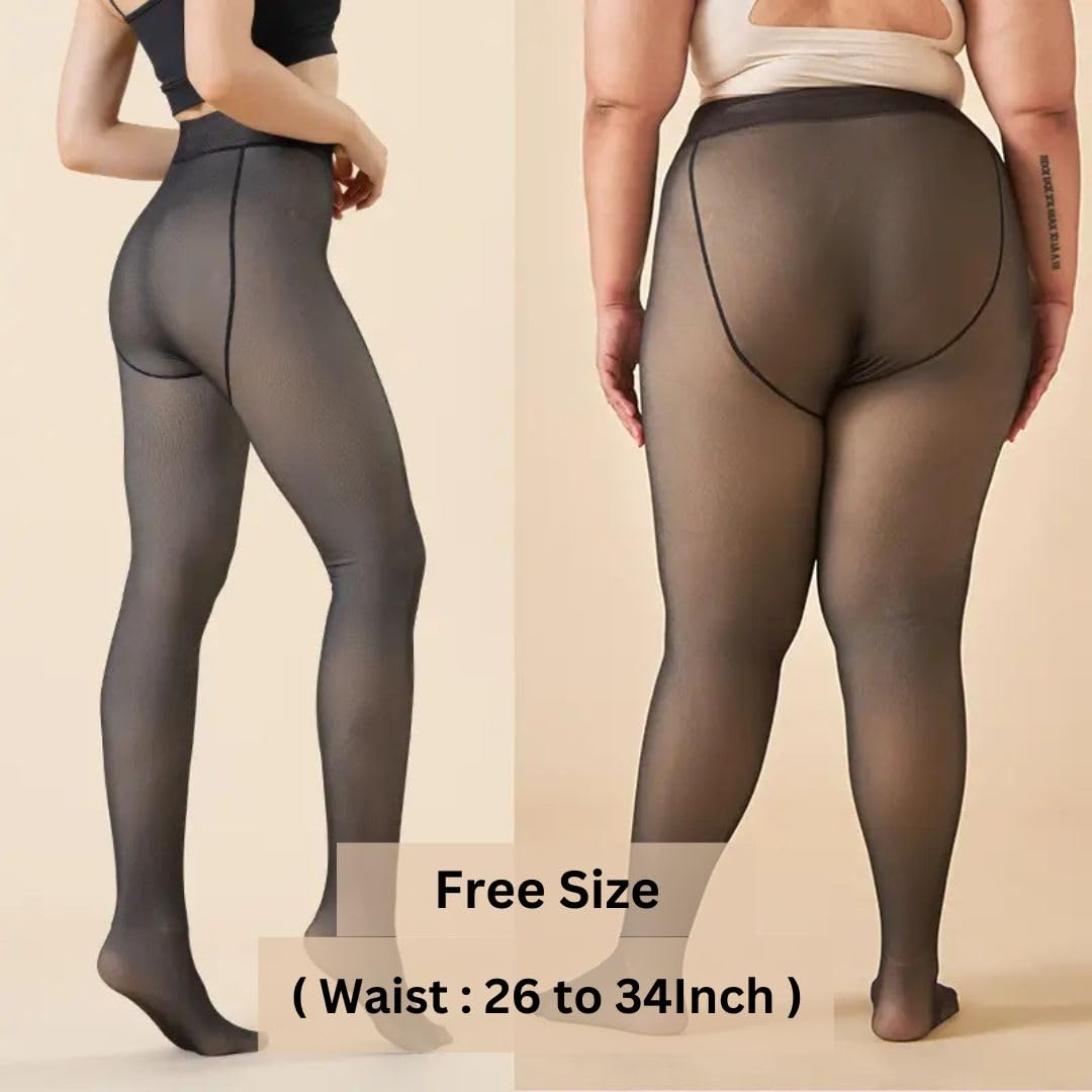 Kaththai Women's High-Rise Fleece Thermal Leggings - Image 34