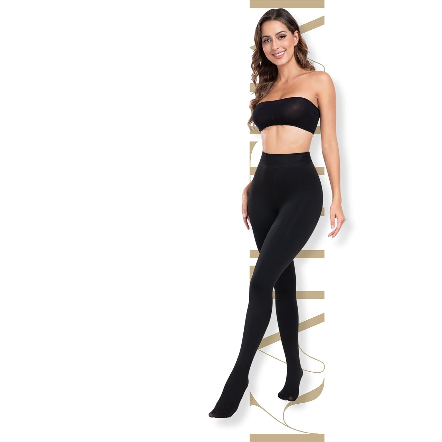 Kaththai Women's High-Rise Fleece Thermal Leggings - Image 44