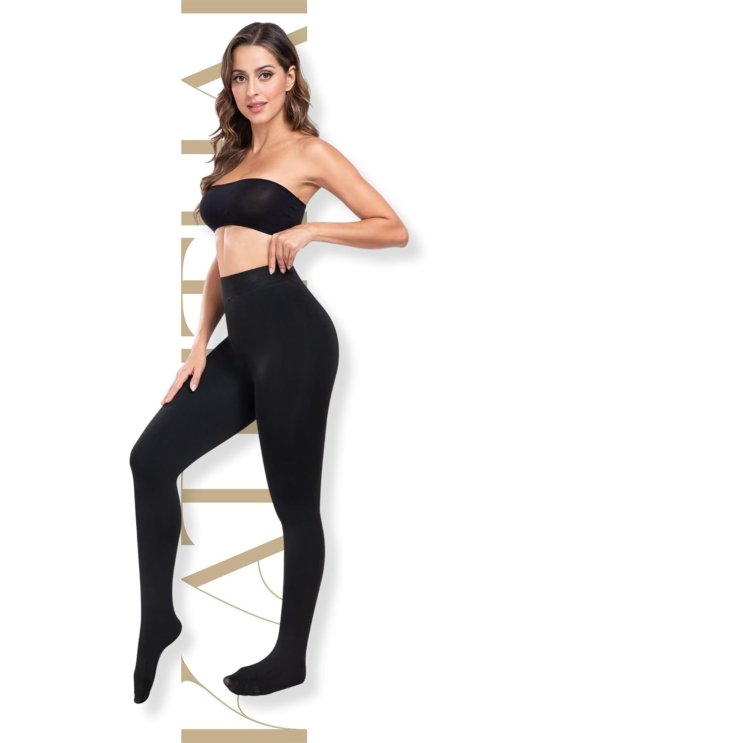 Kaththai Women's High-Rise Fleece Thermal Leggings - Image 46