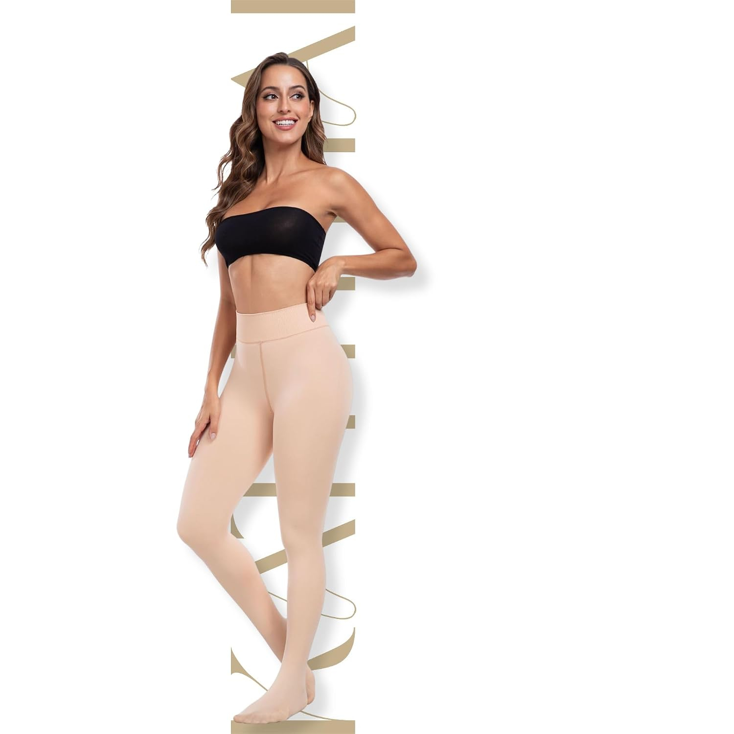 Kaththai Women's High-Rise Fleece Thermal Leggings - Image 57