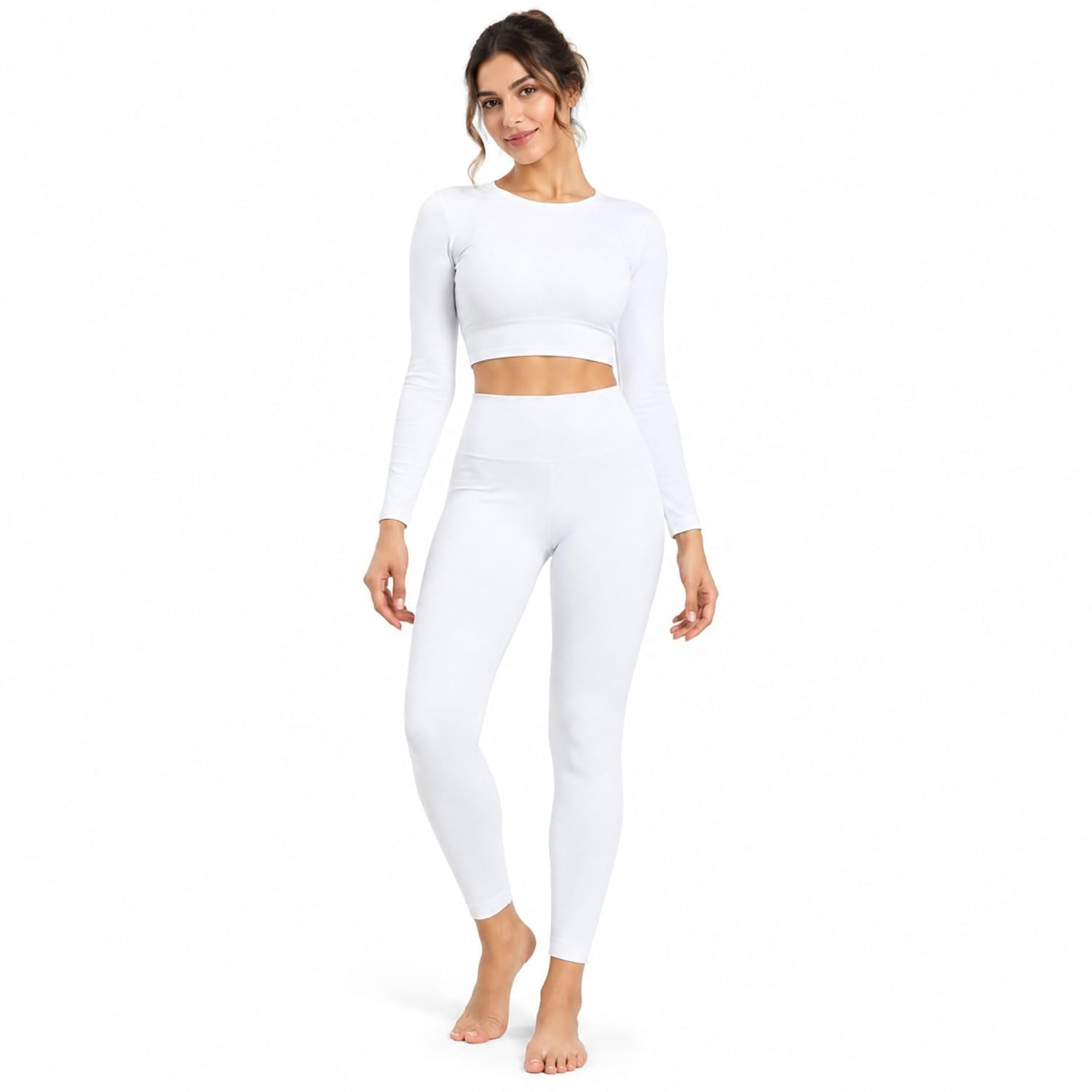 Kaththai Women's High-Rise Fleece Thermal Leggings - Image 59