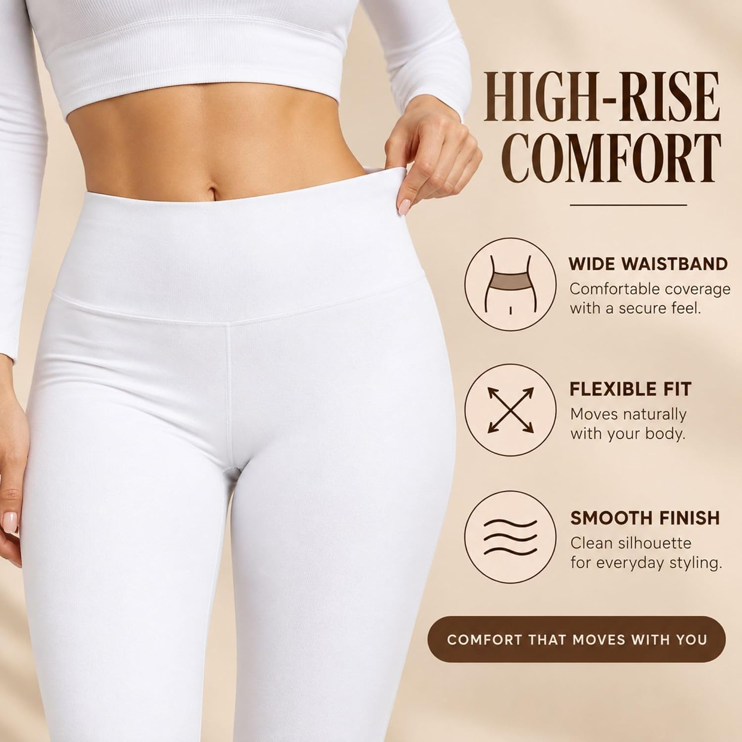 Kaththai Women's High-Rise Fleece Thermal Leggings - Image 61