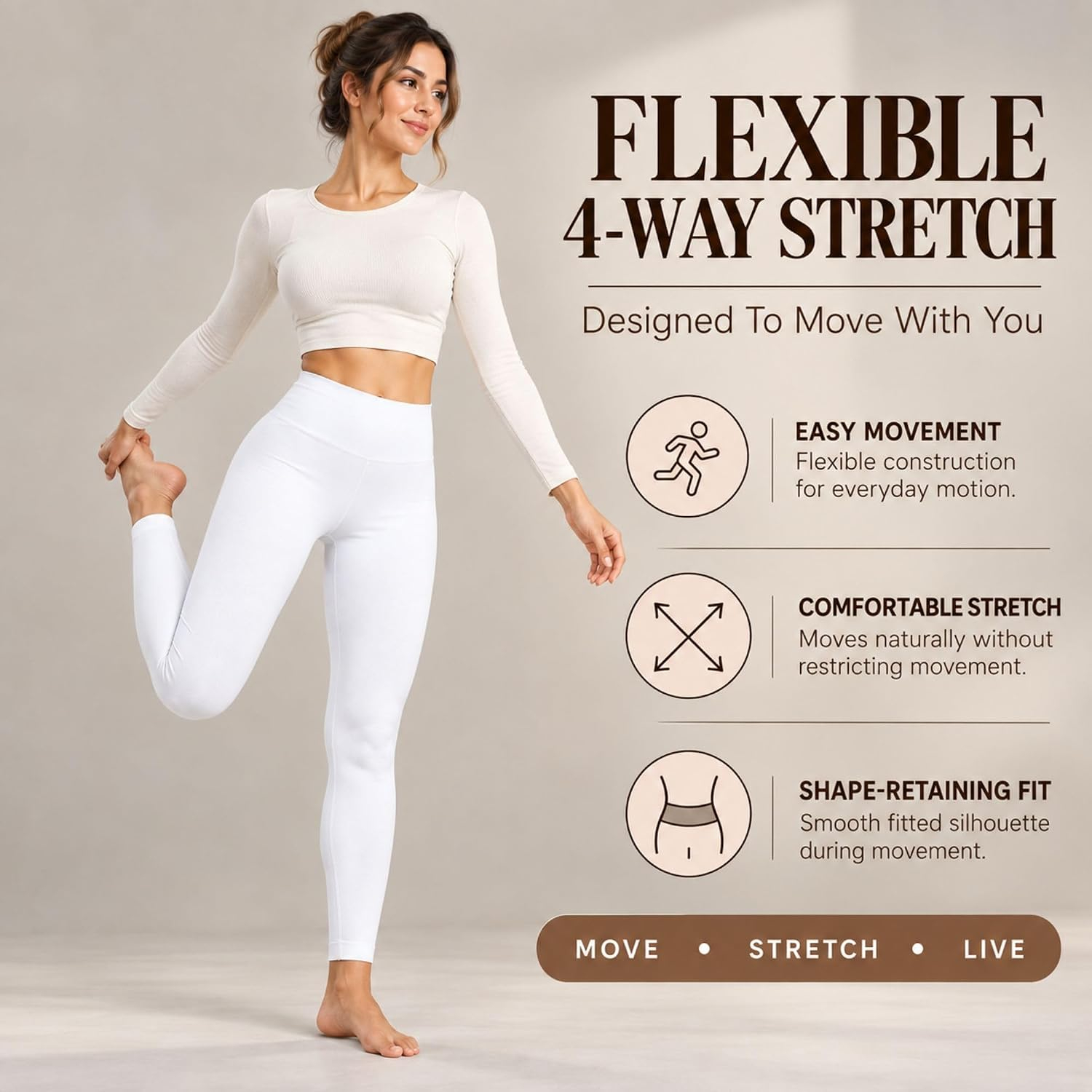 Kaththai Women's High-Rise Fleece Thermal Leggings - Image 62