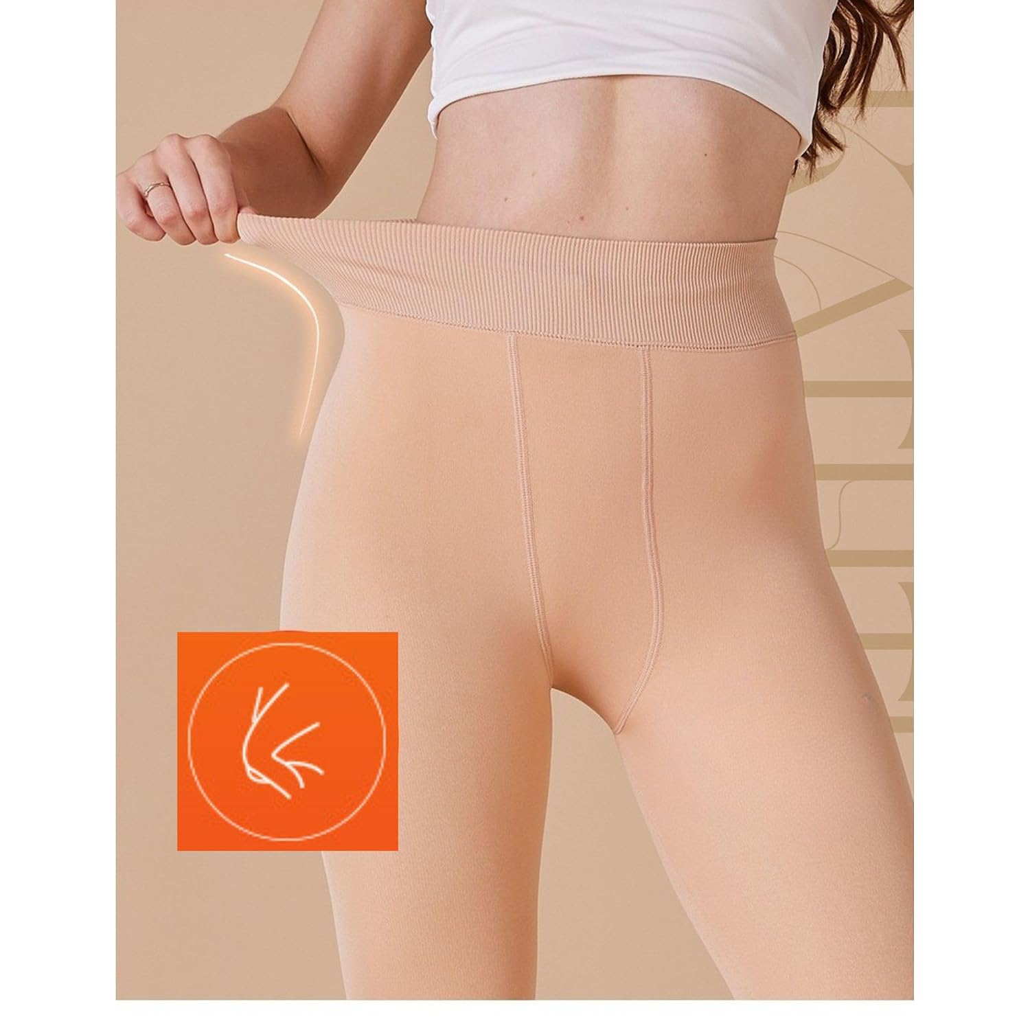 Kaththai Women's High-Rise Fleece Thermal Leggings - Image 72