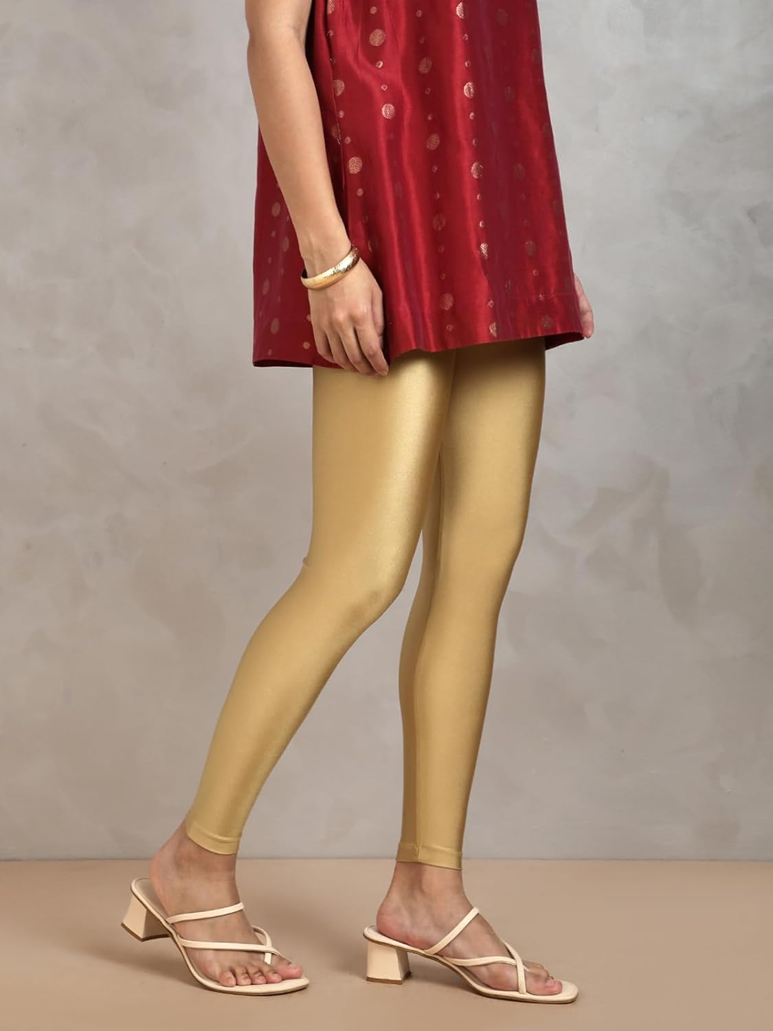 Twin Birds Women's Stretch Shimmer Leggings - Image 3