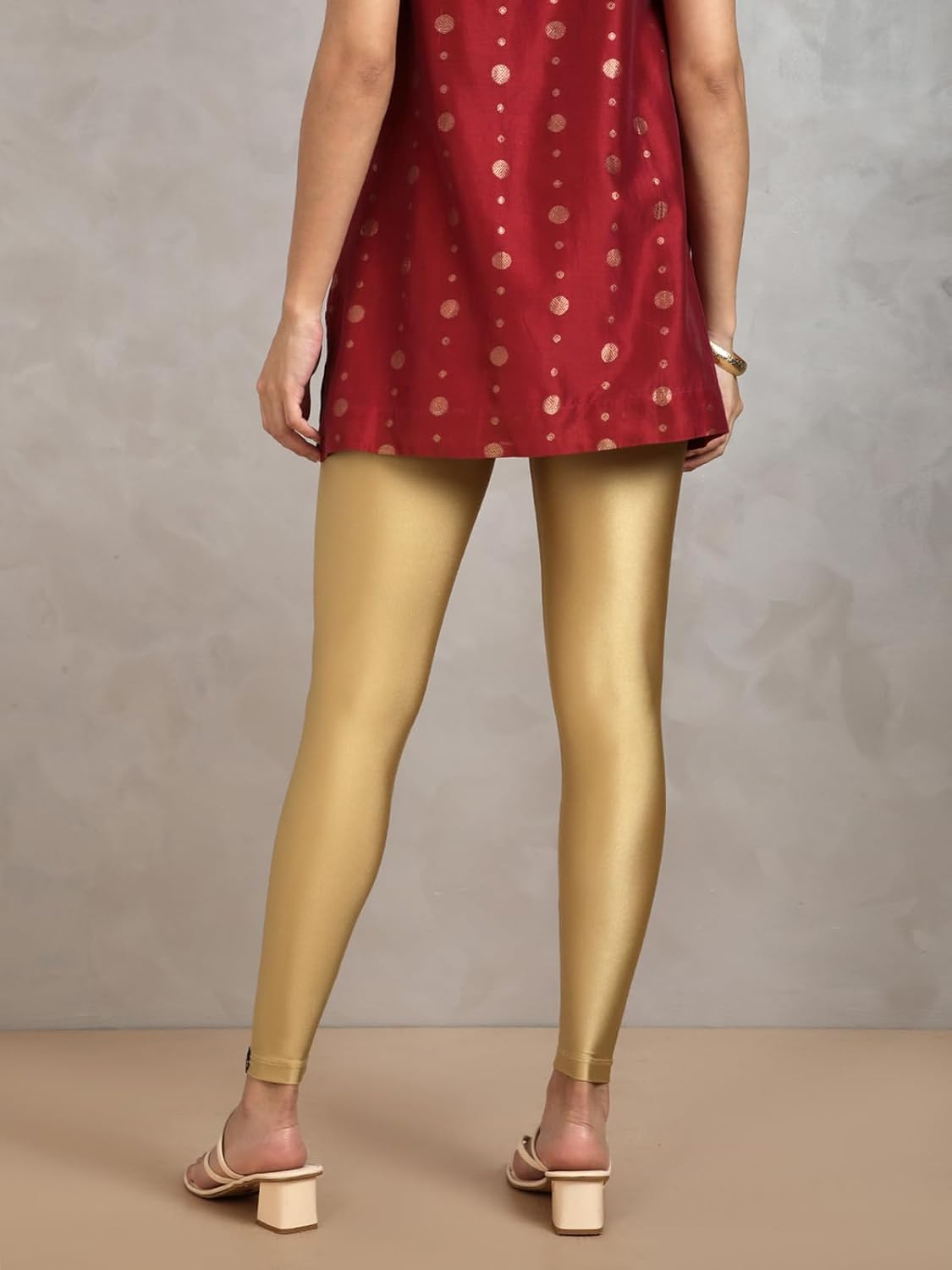 Twin Birds Women's Stretch Shimmer Leggings - Image 4