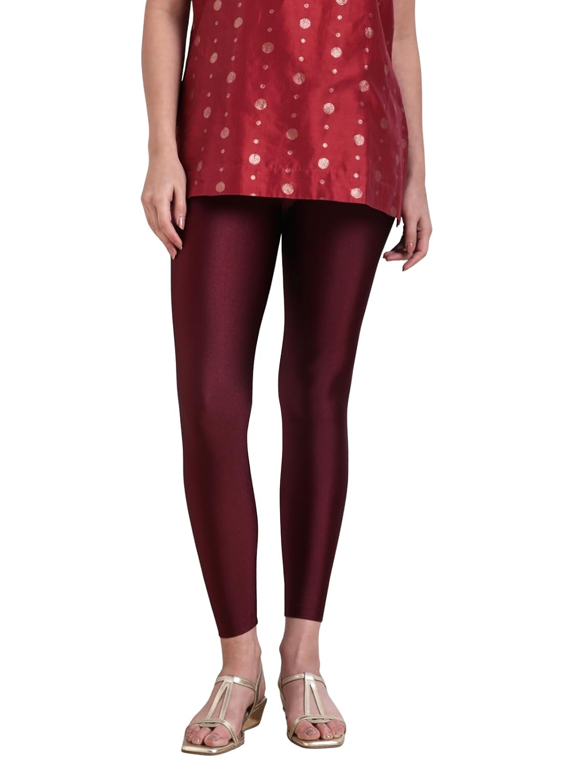 Twin Birds Women's Stretch Shimmer Leggings - Image 19