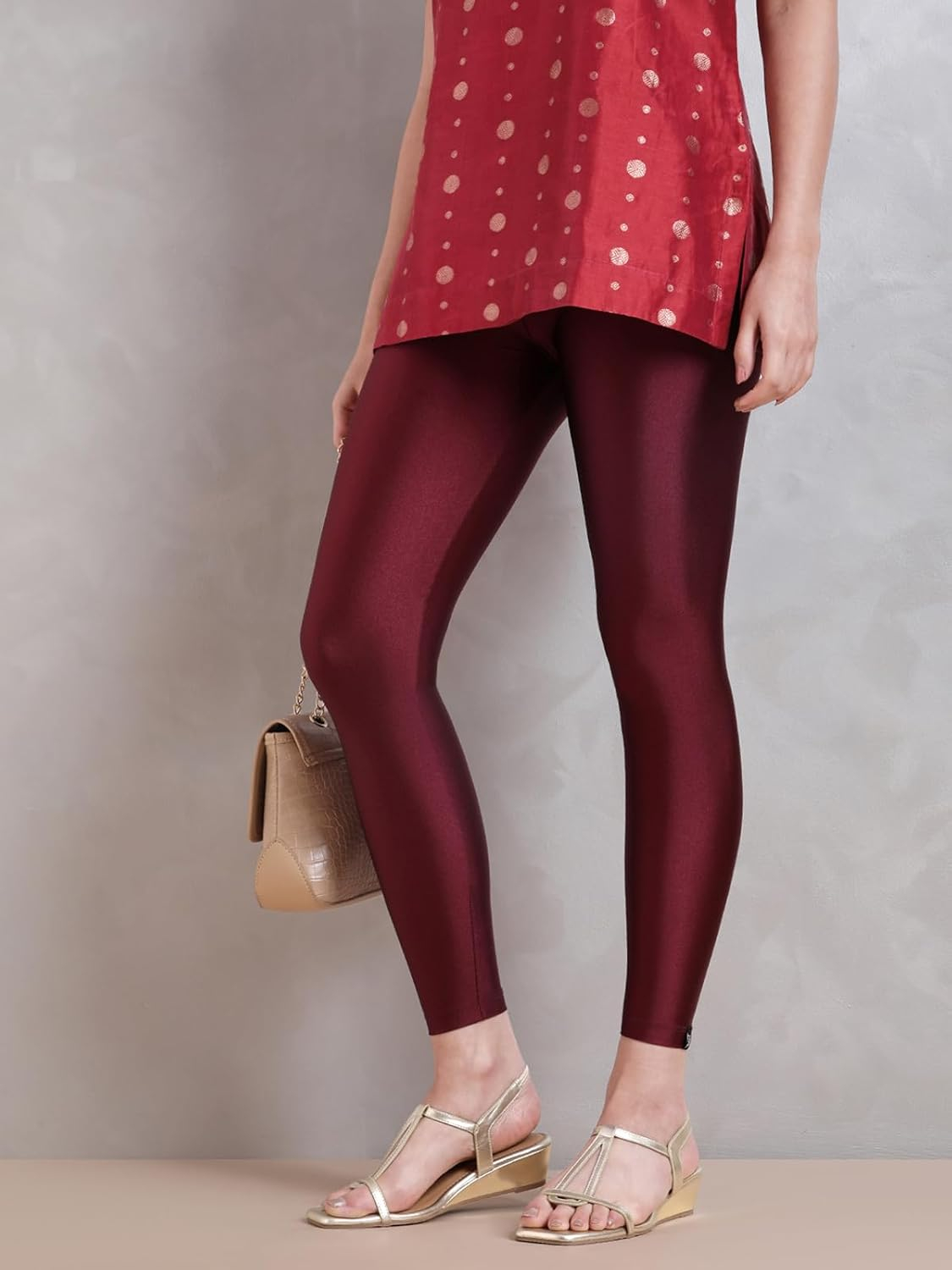 Twin Birds Women's Stretch Shimmer Leggings - Image 20